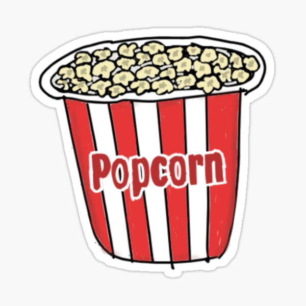 Movie Theater Popcorn Stickers Redbubble