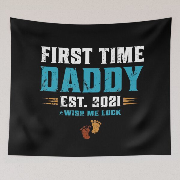 Item preview, First Time Daddy Est 2021 Funny Baby Announcement Promoted to Dad 2021 designed and sold by Md. Manjur Ahamed.