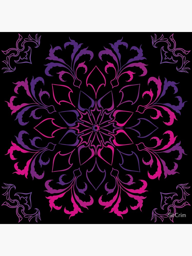 "Ornate Spades Mandala Purple Flourish" Poster for Sale by SirCrim