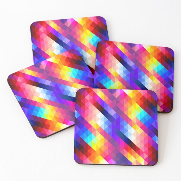 Item preview, Multicolor Geometric Gradient Square Art Design designed and sold by inquestyle.