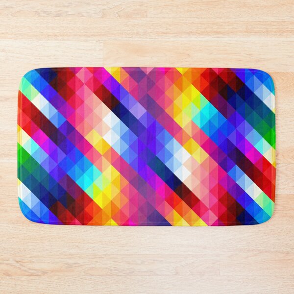Item preview, Multicolor Geometric Gradient Square Art Design designed and sold by inquestyle.