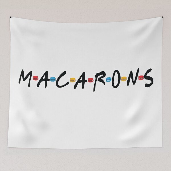 Item preview, Macarons Written In Black Font designed and sold by Frannotated.