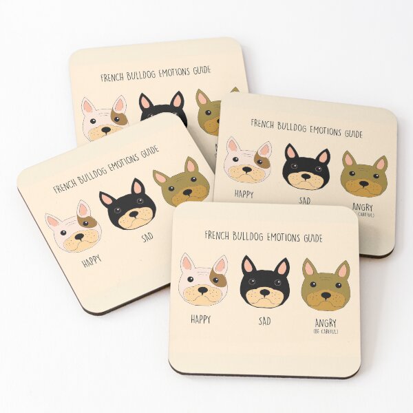 Item preview, The many emotions guide of a french bulldog designed and sold by Jaime Brash.