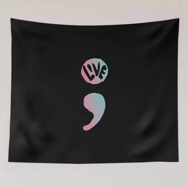 Item preview, Semicolon Liv Suicide Awareness For A Mental Supporter design designed and sold by AYDreamers.
