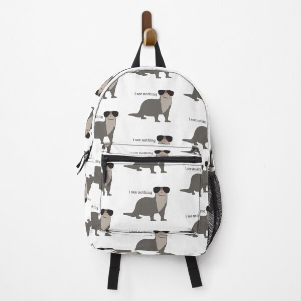 I See Nothing - Otter Wearing Sunglasses Design Backpack