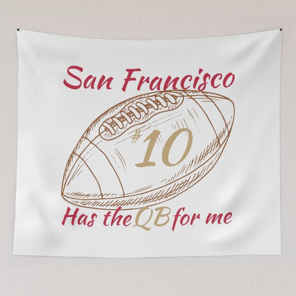 Item preview, San Francisco Has the QB for Me #10 Football designed and sold by Boo-da-chay.