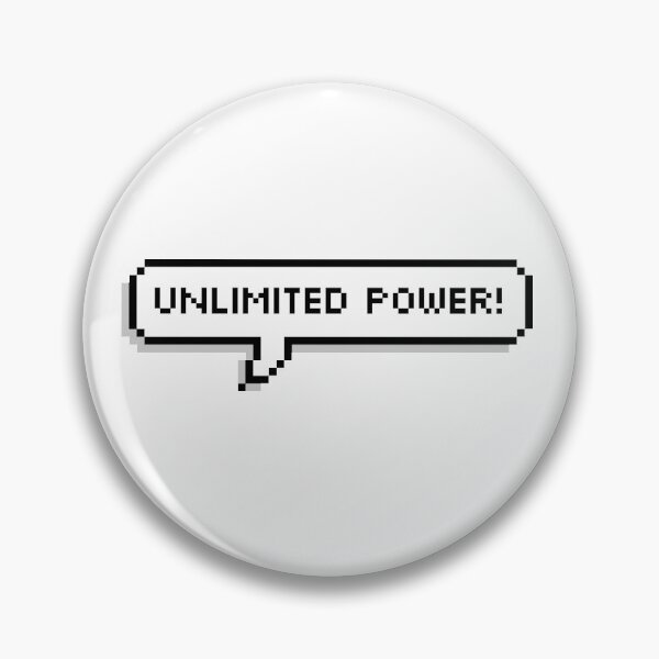 Item preview, Power! Pixel Speech Bubble designed and sold by Lemon  Merch.