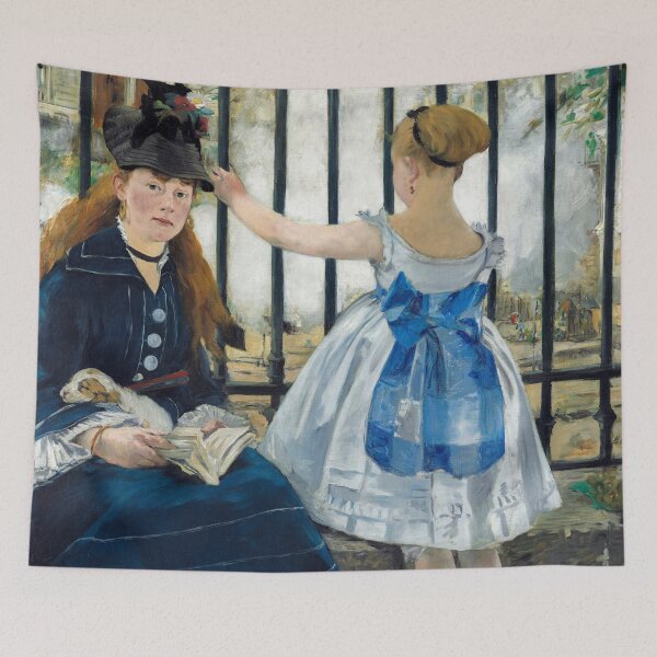 Item preview, Painting Art, Édouard Manet Artist Paintings, The Railway designed and sold by SasyJamArt.