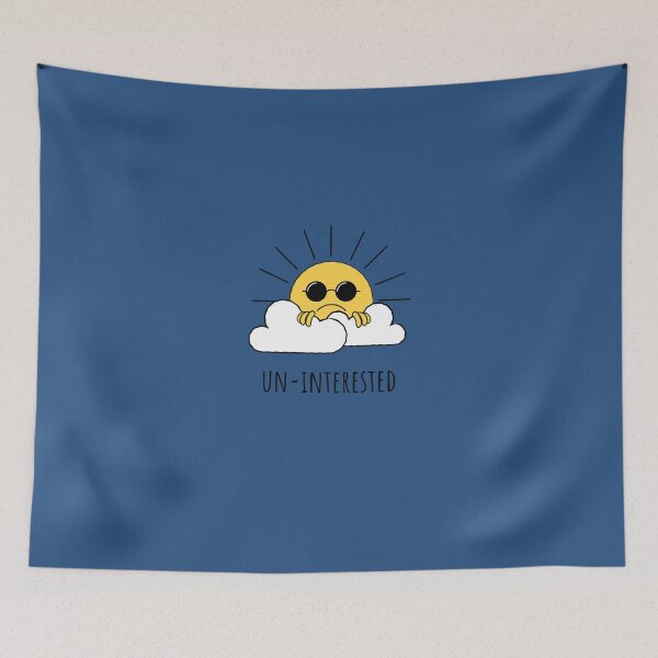 Item preview, Uninterested - mean sarcactic doodle designed and sold by fahim96.