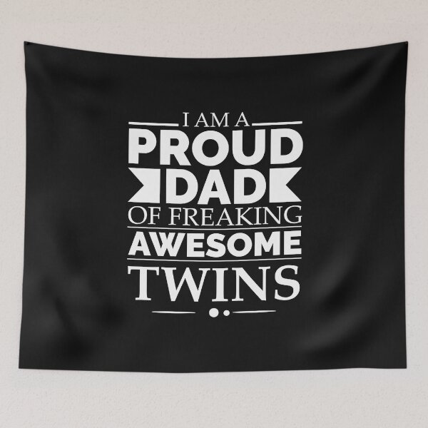 Item preview, Proud dad of awesome twins designed and sold by losttribe.