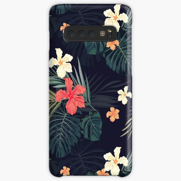 Dark tropical flowers Samsung Galaxy Snap Case