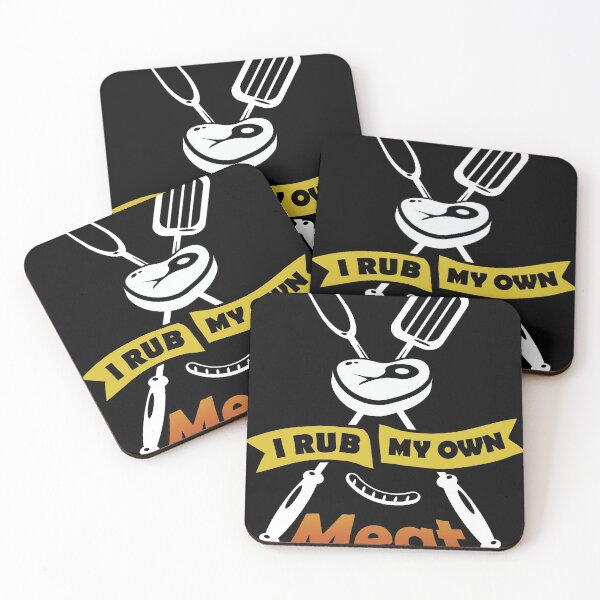 Item preview, Funny BBQ Chef gift | I Rub My Own Meat | Joke Chef design graphic designed and sold by Lisbob.