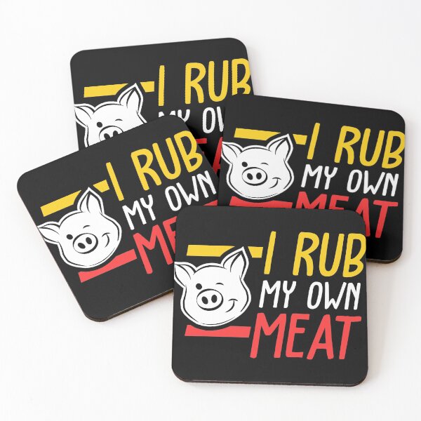 Item preview, Funny BBQ Chef gift | I Rub My Own Meat | Joke Chef design design designed and sold by Lisbob.