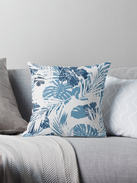 Indigo summer dream Throw Pillow