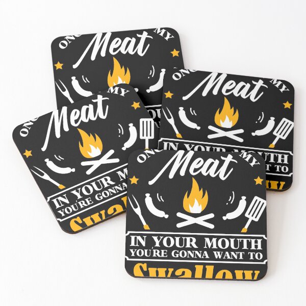 Item preview, Dirty Adult Gift design | Meat in Your Mouth | BBQ Joke gift graphic designed and sold by Lisbob.