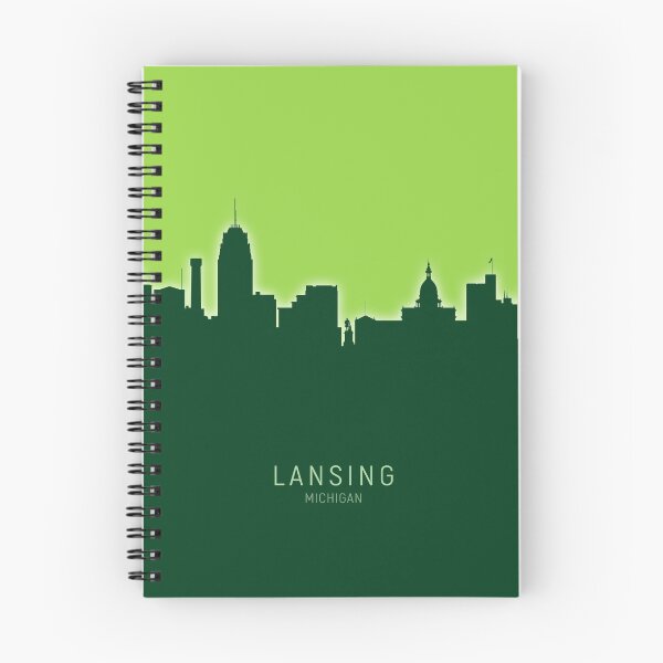 Item preview, Lansing Michigan Skyline designed and sold by ArtPrints.