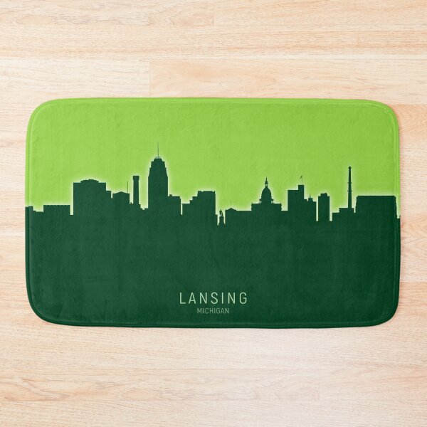 Item preview, Lansing Michigan Skyline designed and sold by ArtPrints.