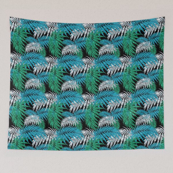 Item preview, Gemstone Palm Fronds on Black designed and sold by StardustMyHeart.