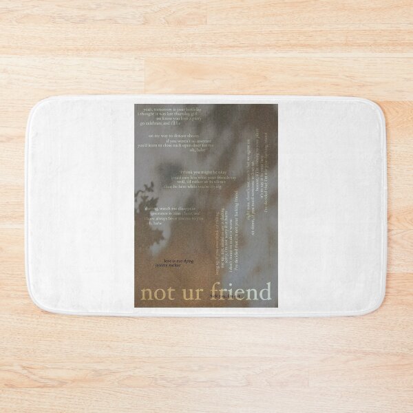 Item preview, not ur friend - love is not dying jeremy zucker typographic designed and sold by hilariffic.