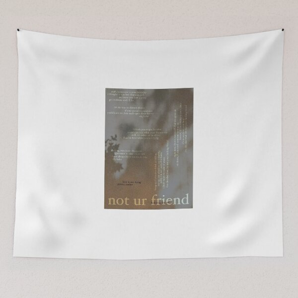 Item preview, not ur friend - love is not dying jeremy zucker typographic designed and sold by hilariffic.