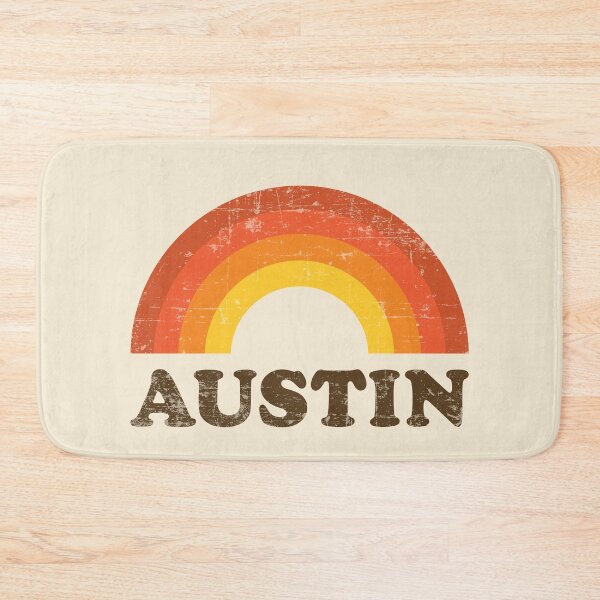 Item preview, Vintage Austin Vacation Souvenir Retro Rainbow designed and sold by Delightfully Cynical.