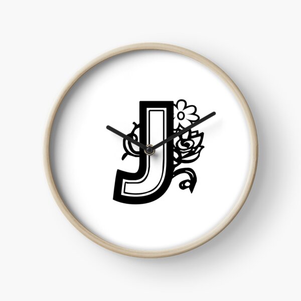 Letter J Clocks for Sale | Redbubble Letter J Clocks for Sale | Redbubble
