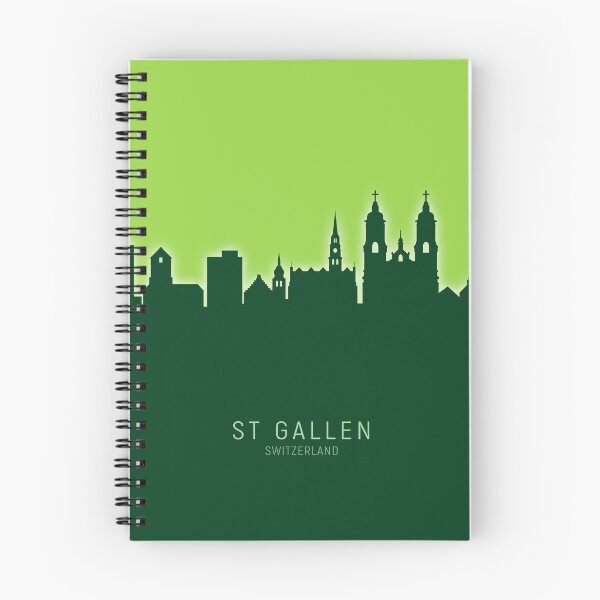 Artikelvorschau, St Gallen Switzerland Skyline entworfen und verkauft von ArtPrints.