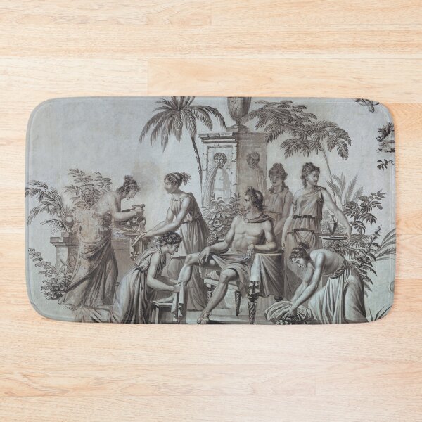 Item preview, Apollo and Muses Black and White Ink Drawing Circa 1785 designed and sold by Hybridized.