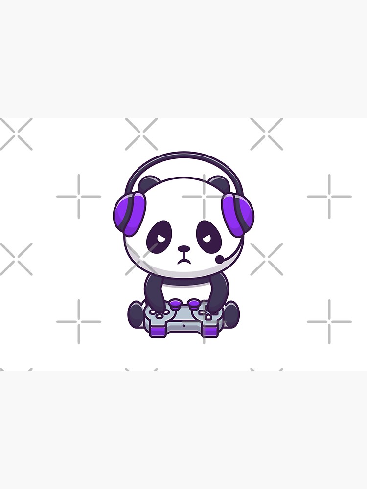 Cute Gaming Panda by renju1902