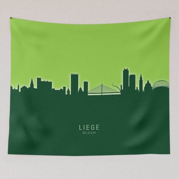 Item preview, Liege Belgium Skyline designed and sold by ArtPrints.