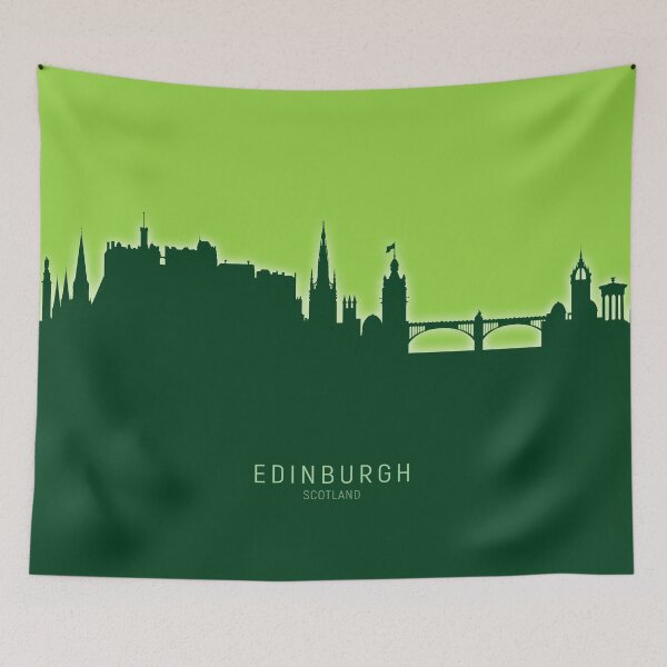 Item preview, Edinburgh Scotland Skyline designed and sold by ArtPrints.