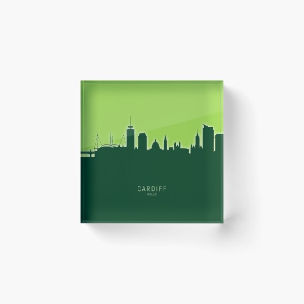 Item preview, Cardiff Wales Skyline designed and sold by ArtPrints.
