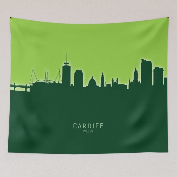 Item preview, Cardiff Wales Skyline designed and sold by ArtPrints.