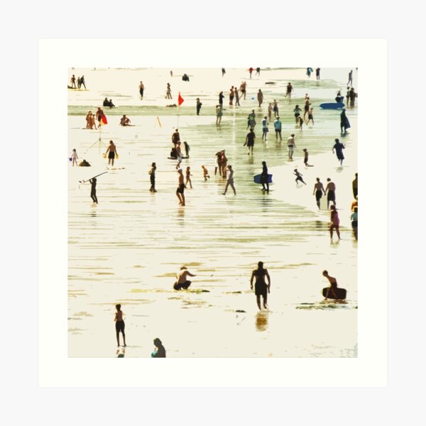 Croyde Surfers No. 2 Art Print