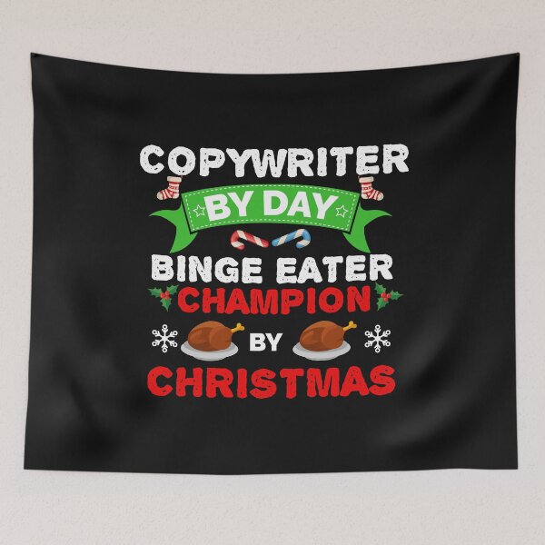 Item preview, Copywriter by day Binge Eater by Christmas Xmas designed and sold by losttribe.