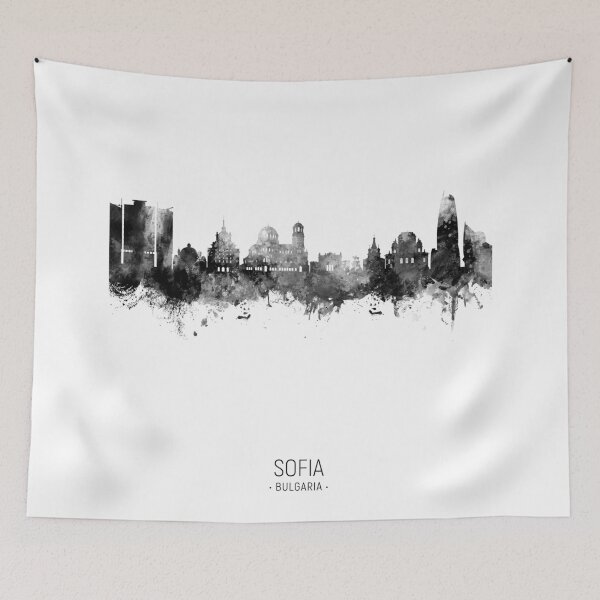 Item preview, Sofia Bulgaria Skyline designed and sold by ArtPrints.