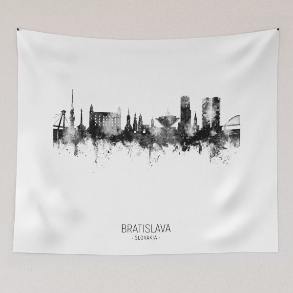 Item preview, Bratislava Slovakia Skyline designed and sold by ArtPrints.