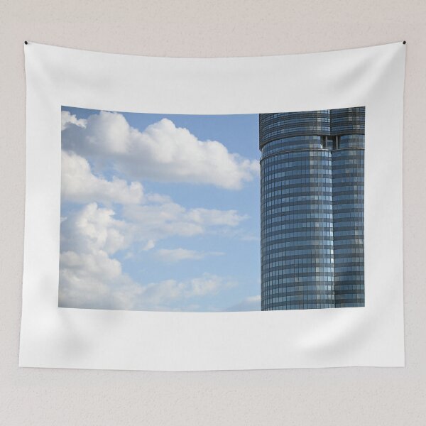 Item preview, Skyscraper and blue sky with clouds in Vienna Austria designed and sold by goceris.