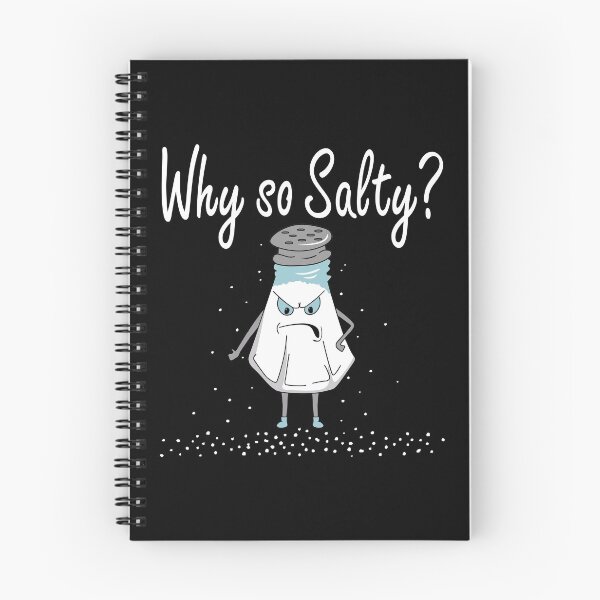 Item preview, why so salty funny salt shaker designed and sold by PrintHut.