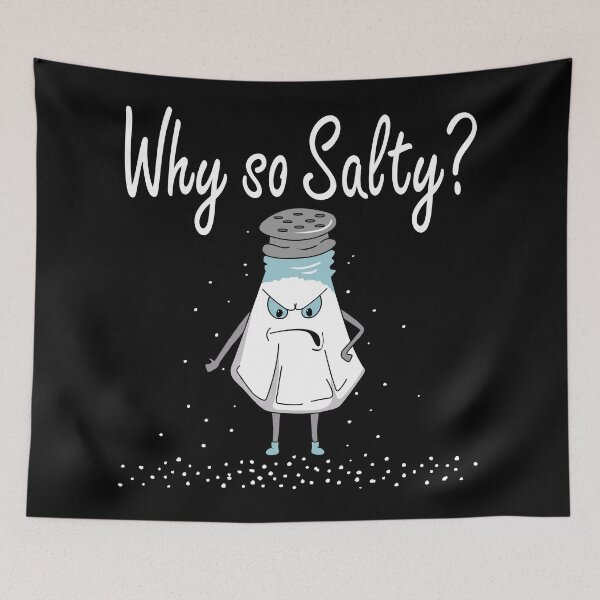 Item preview, why so salty funny salt shaker designed and sold by PrintHut.