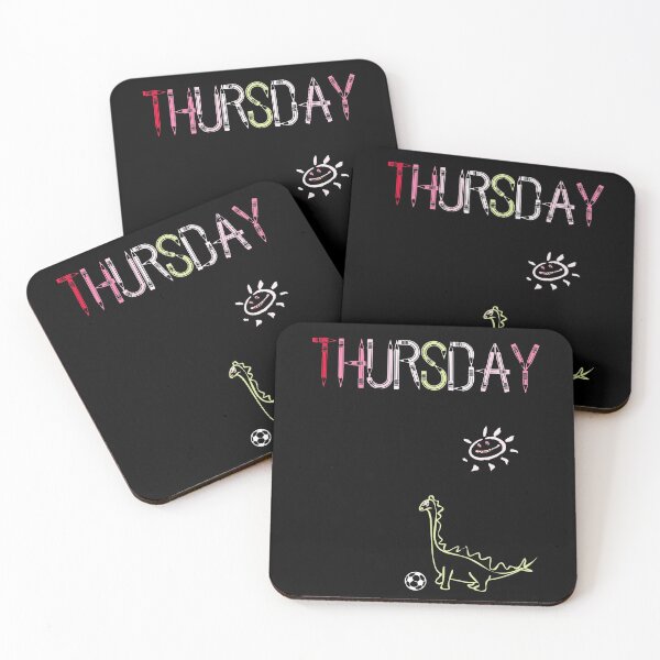 Item preview, Thursday - Funny Vintage Dinosaur Days of the Week School Gift designed and sold by r-silver.