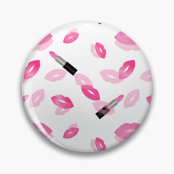 Item preview, Lips and lipstick  with pink glitter seamless pattern designed and sold by sashica.