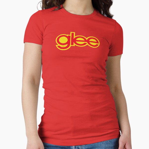 Glee logo - Red and yellow Fitted T-Shirt