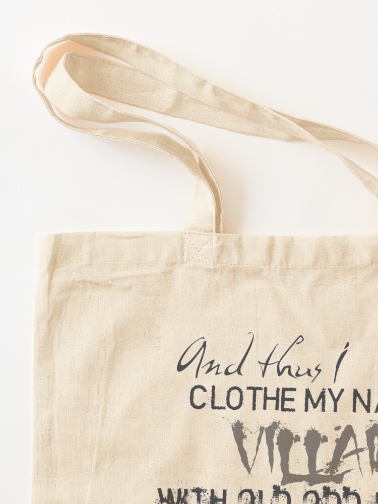 Alternate view of Shakespeare's Richard III Villainy Quote Tote Bag
