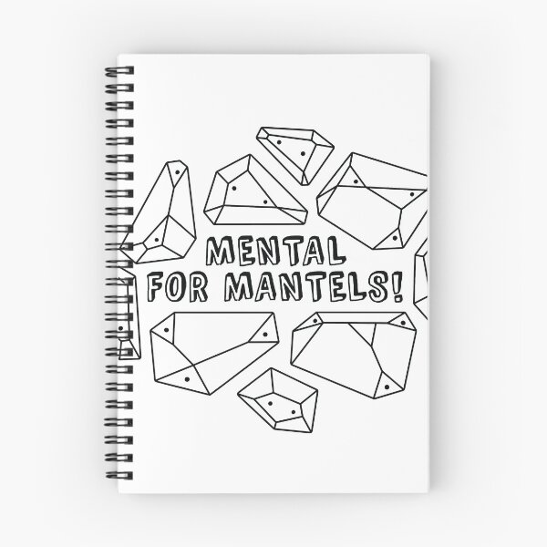 Item preview, Mental for Mantels! Climbing Pun designed and sold by Tom Napper Design.