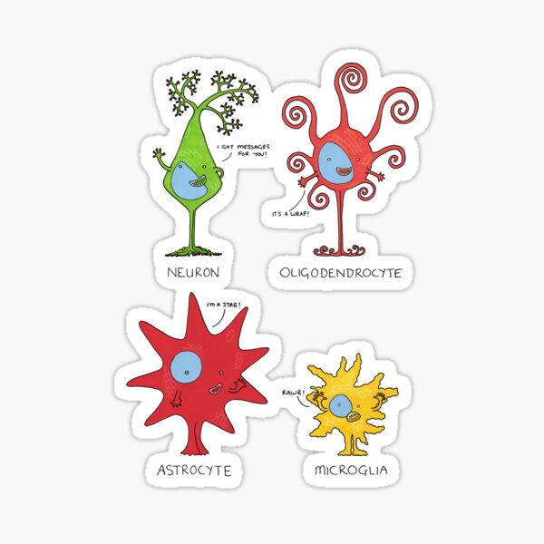 Item preview, Meet your brain cells! - TALL designed and sold by Cartoon Neuron by Immy Smith.