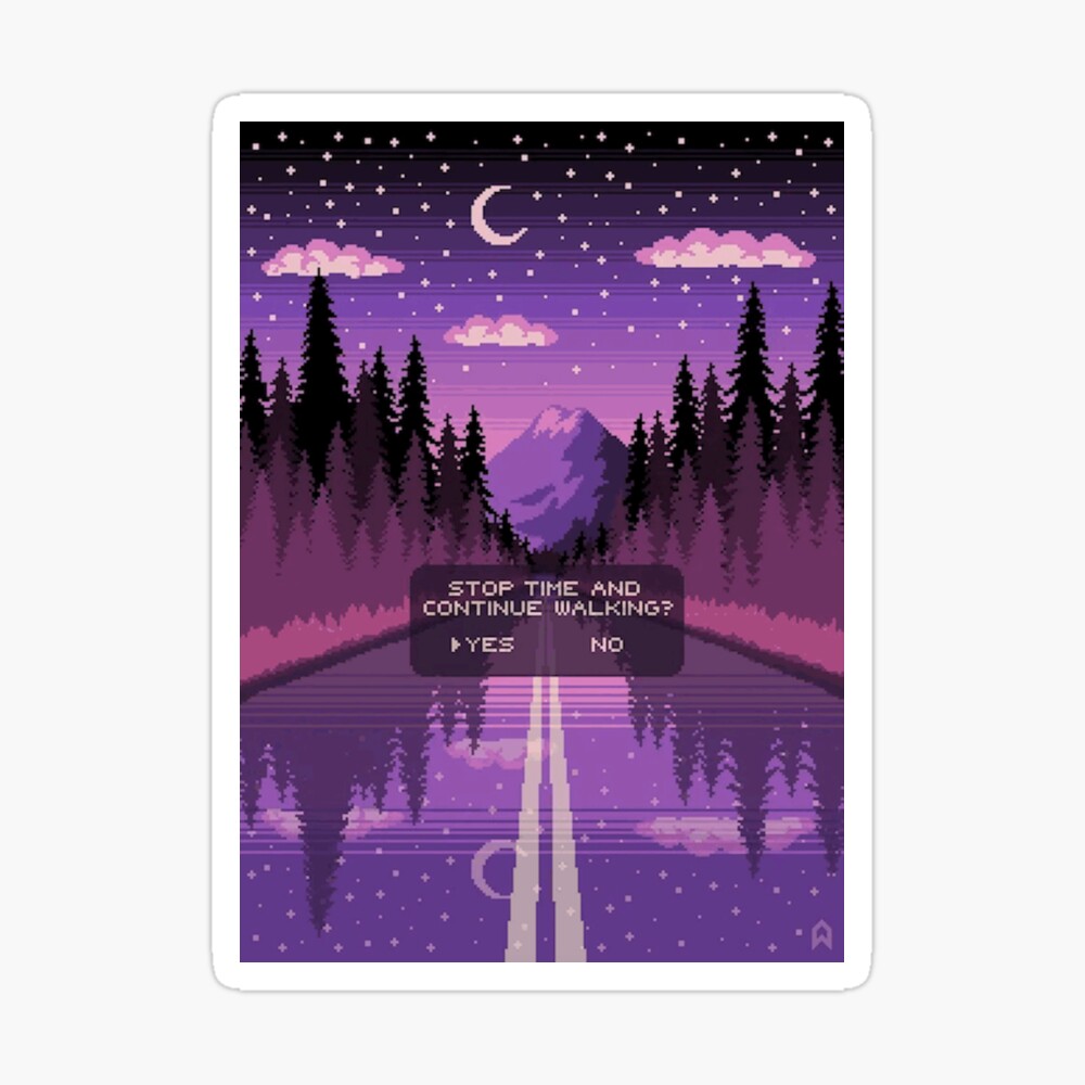 Aesthetic Purple Retro Pixel Art Spiral Notebook By Volkaneeka Redbubble