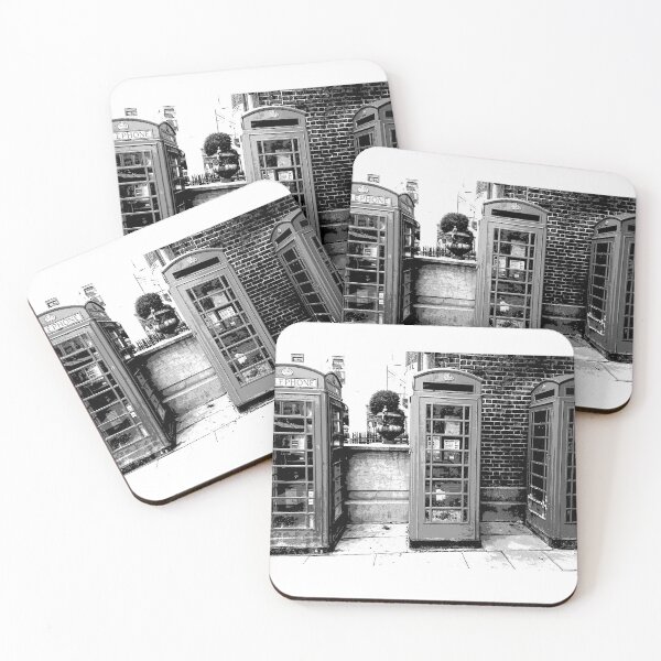 Item preview, Old London Telephone Boxes behind Royal Academy, Piccadilly  designed and sold by CloneDigitalArt.