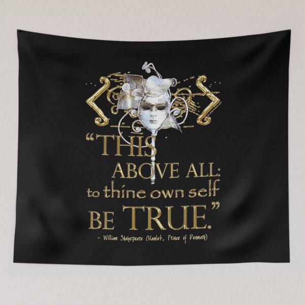 Item preview, Shakespeare Hamlet "own self be true" Quote designed and sold by Styled Vintage.