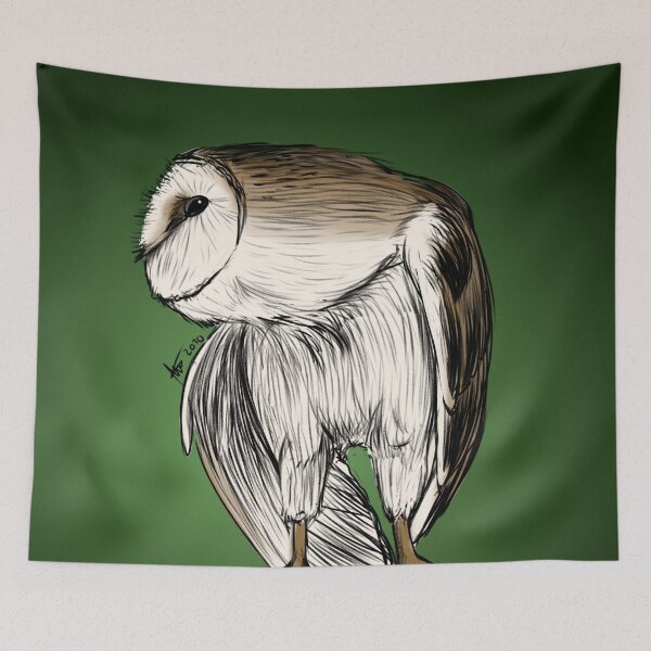 Item preview, Curious Barn Owl  designed and sold by Blenderbeetle.